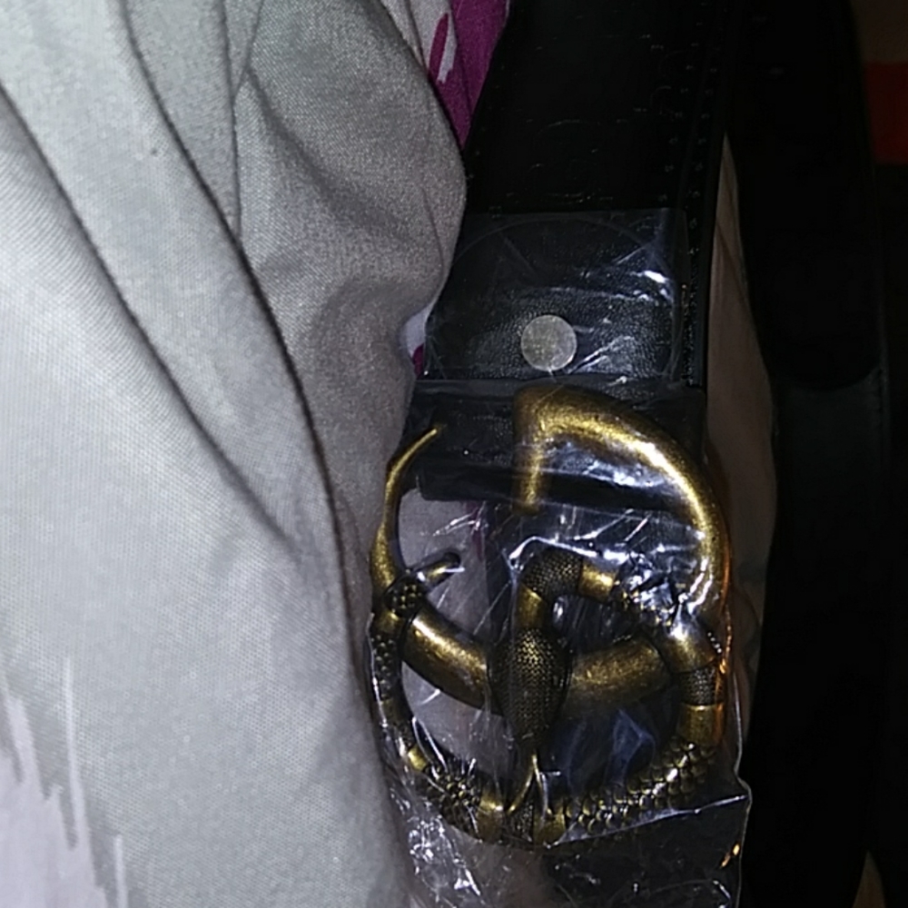 Brand new double g belt with snake